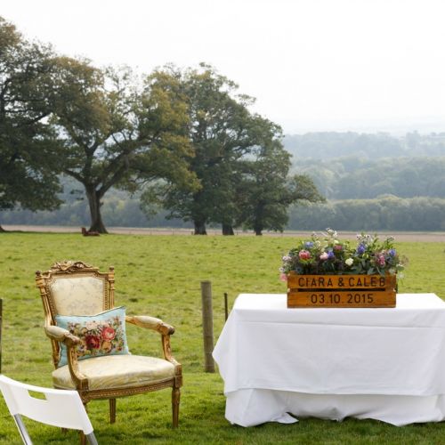 Outdoor Wedding Ceremony at Longueville House