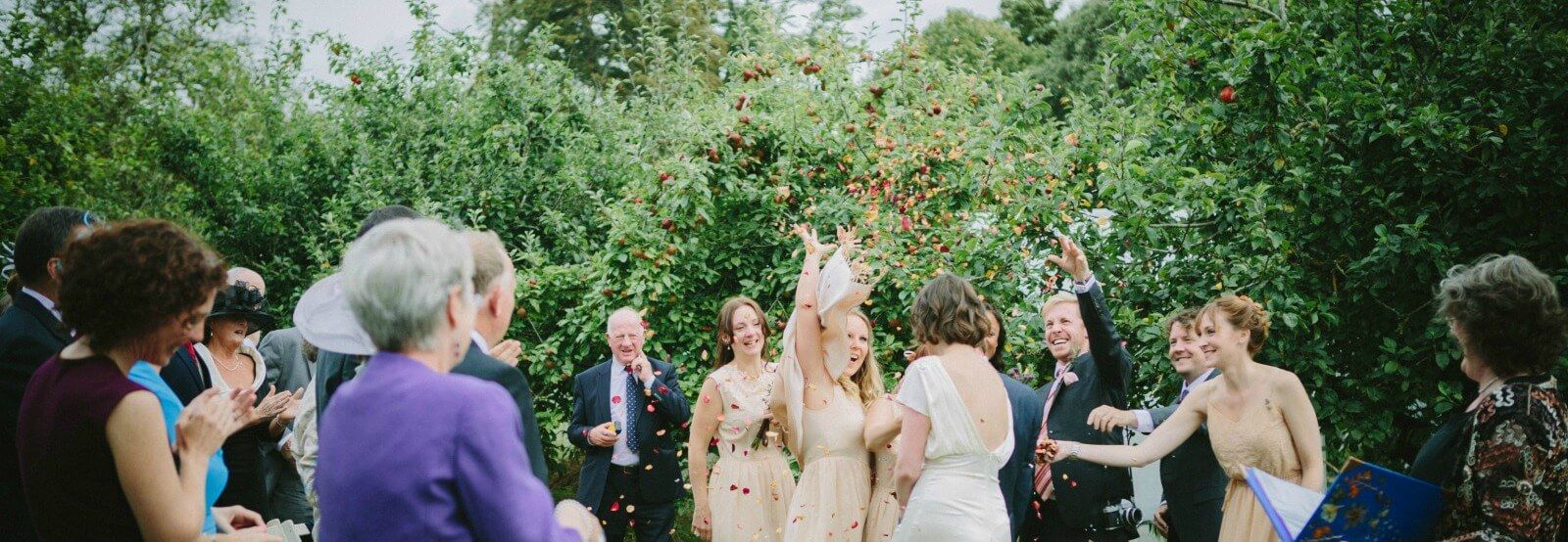 Outdoor Wedding Ceremony at Longueville House