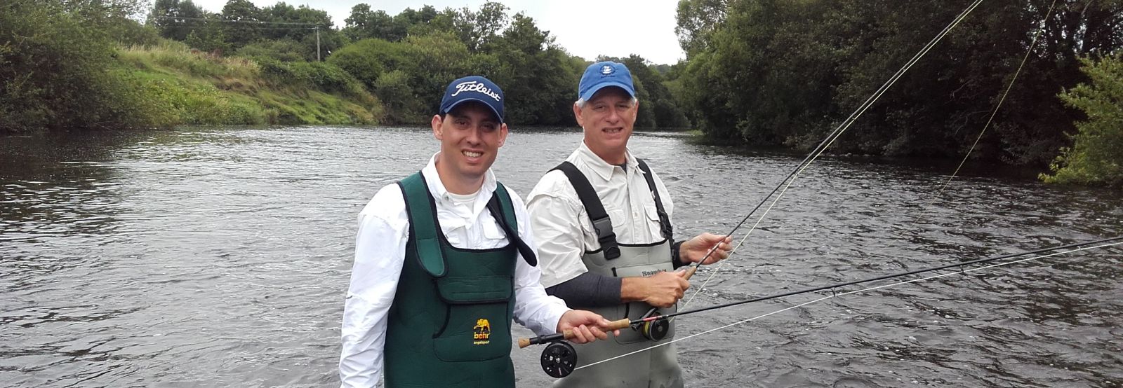 Mark Rich and Son fishing on a Thundery Blackwater